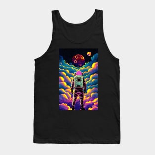 Astronaut Psychedelic Cloudscape Tank Top